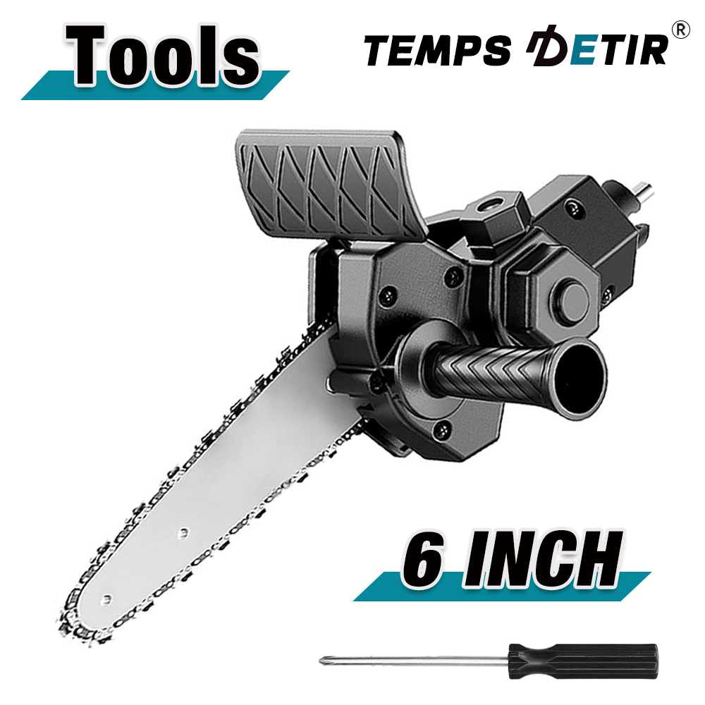 Mini Electric Chainsaw 6 Inch - 6-Inch Electric Drill Conversion Electric Chain