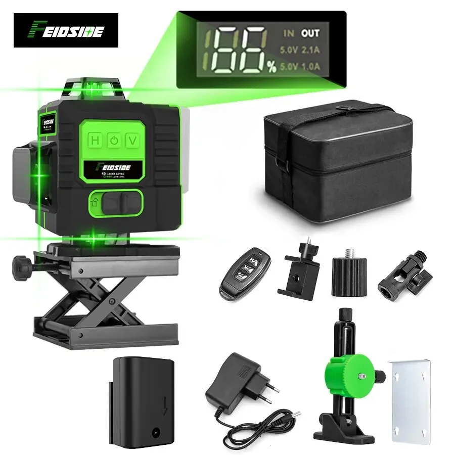 FEIDSIDE 16/12 Lines 4D/3D Las - Laser Level 16 Lines 4D Green recension och pris