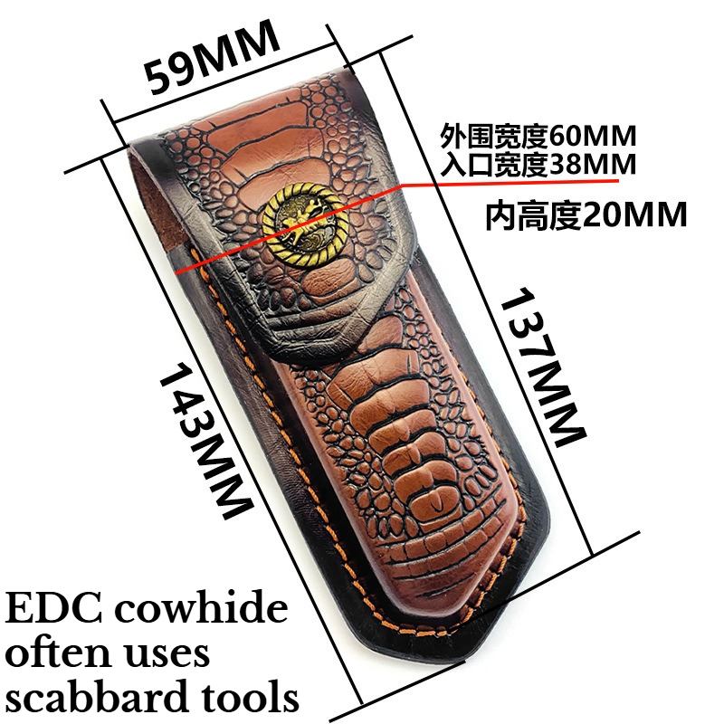 Folding Cowhide Knife Cover Un - Hand Tools recension och pris