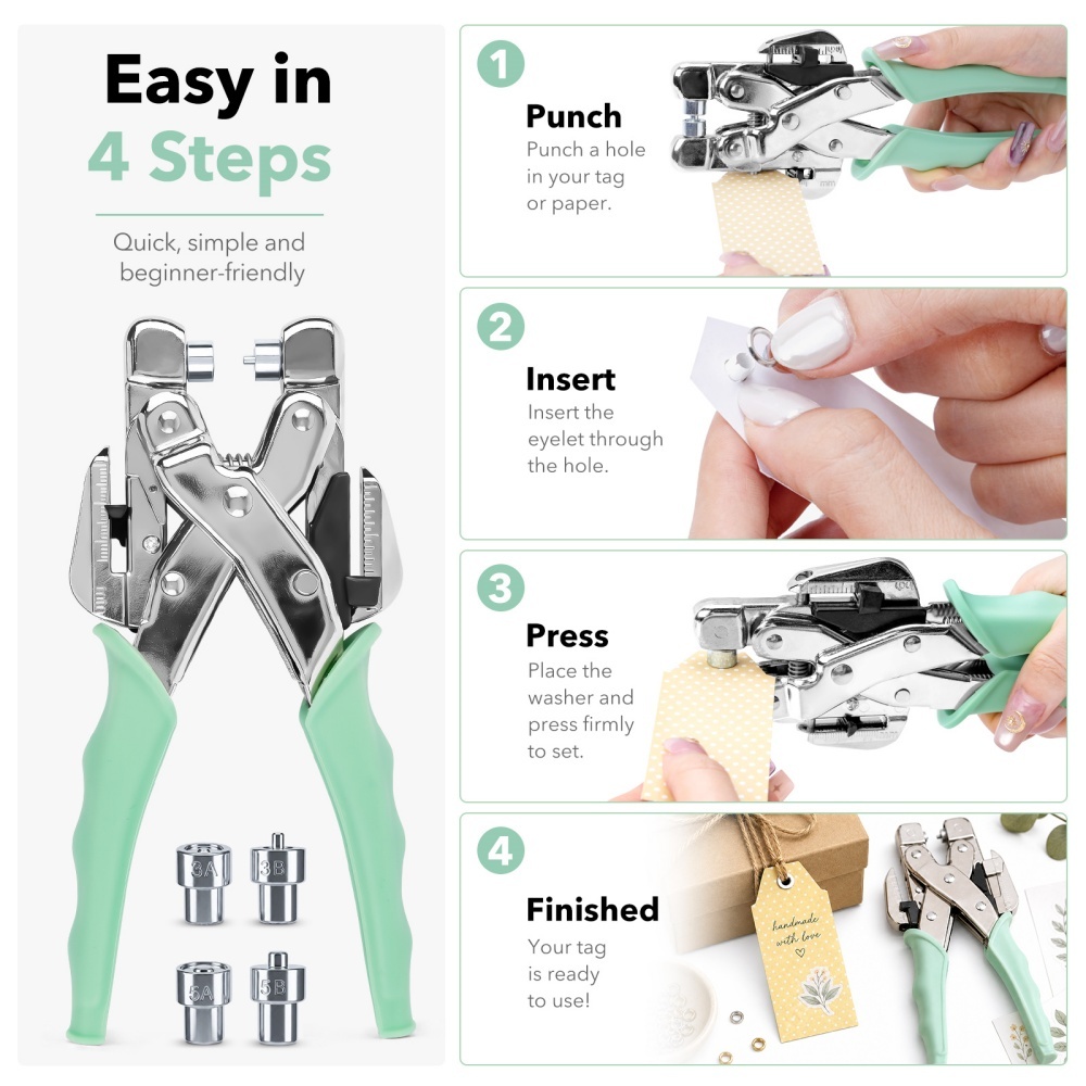 Grommet Tool Kit Handheld Hole - Hand Tools recension och pris