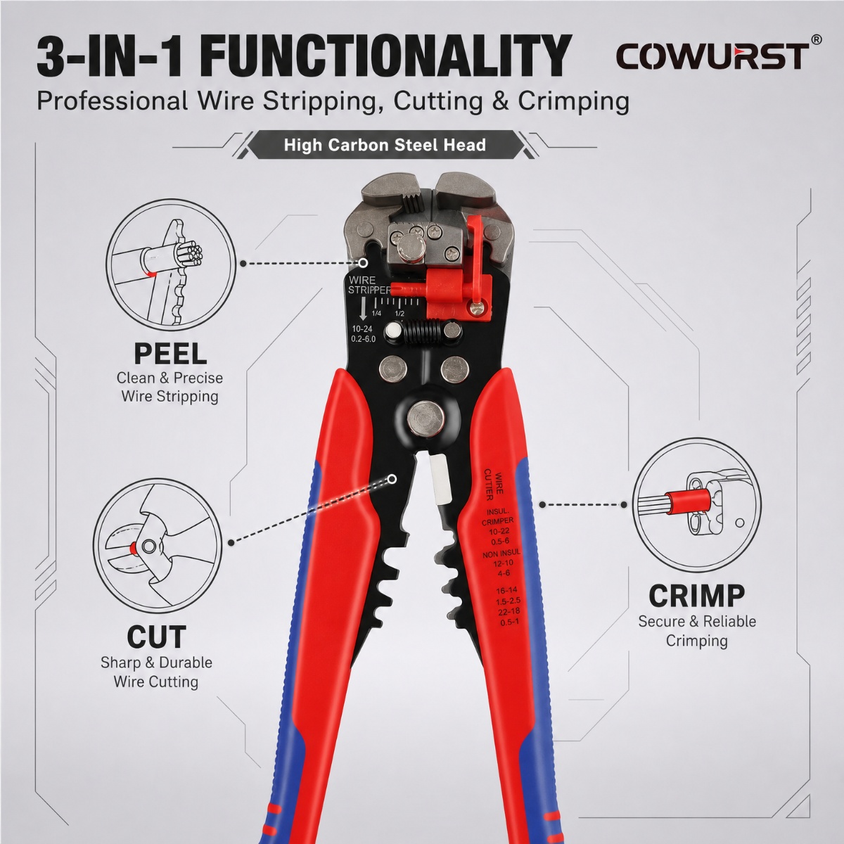 Multifunctional 3 in 1 Wire St - Automatic Wire Stripper Cutter recension och pris