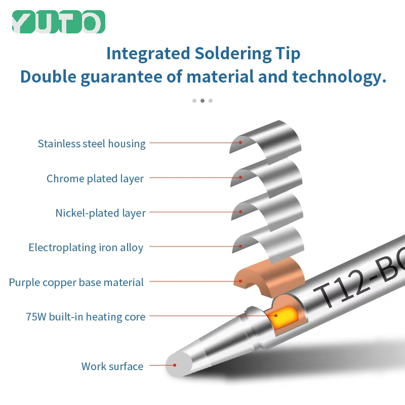 10pcs T12 Set Soldering Iron T - Digital Soldering Station T12 recension och pris