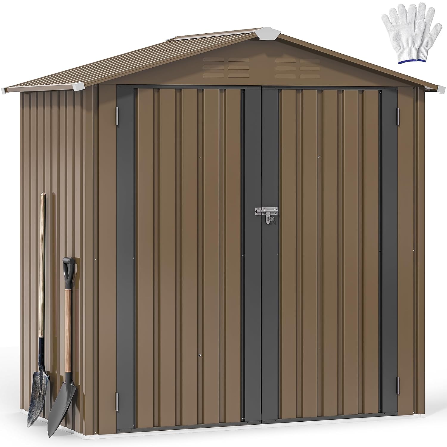 6x4ft Metal Outdoor Storage Sh - Garden Tools recension och pris