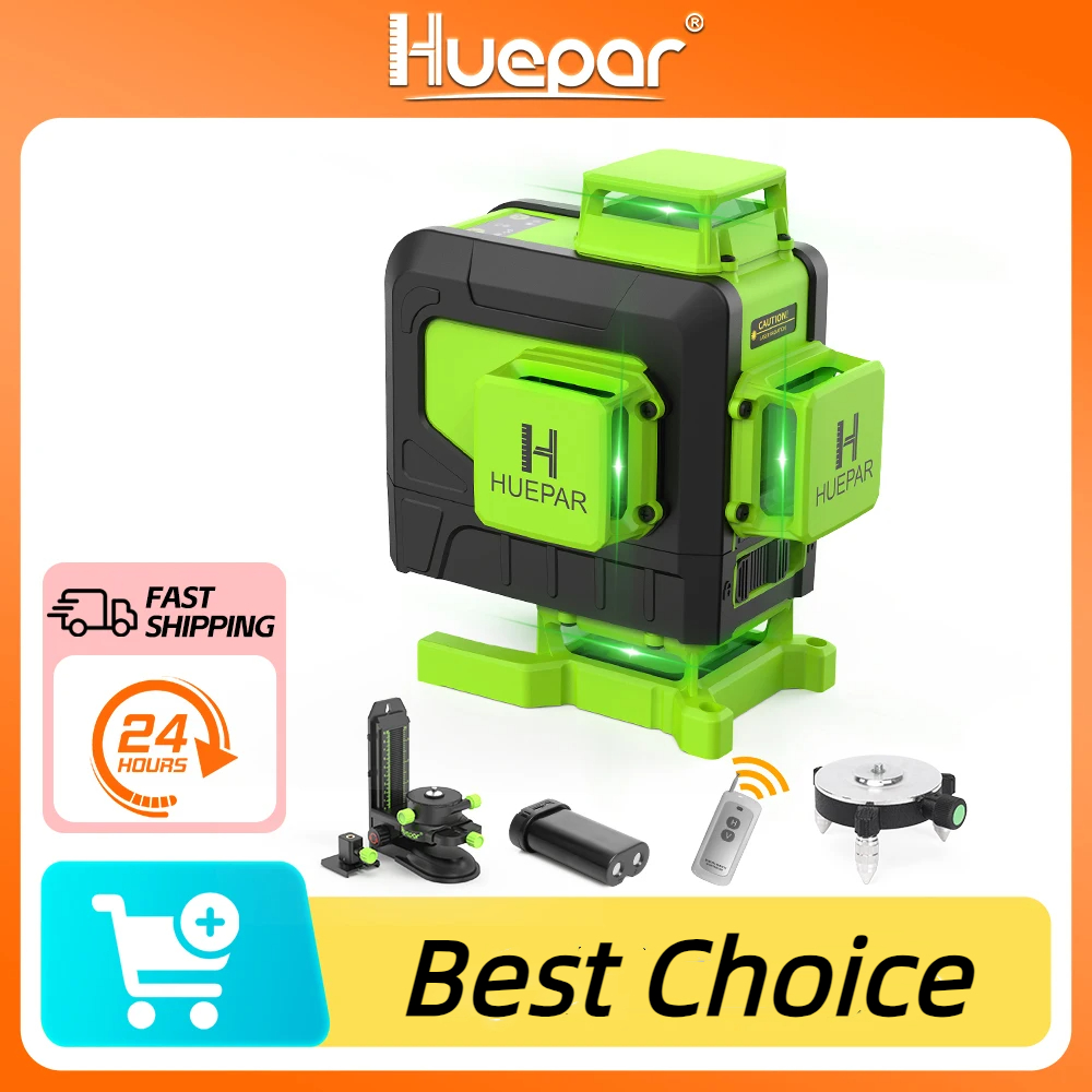 Huepar 16 Lines 4D Laser Level - Laser Level 16 Lines 4D Green recension och pris