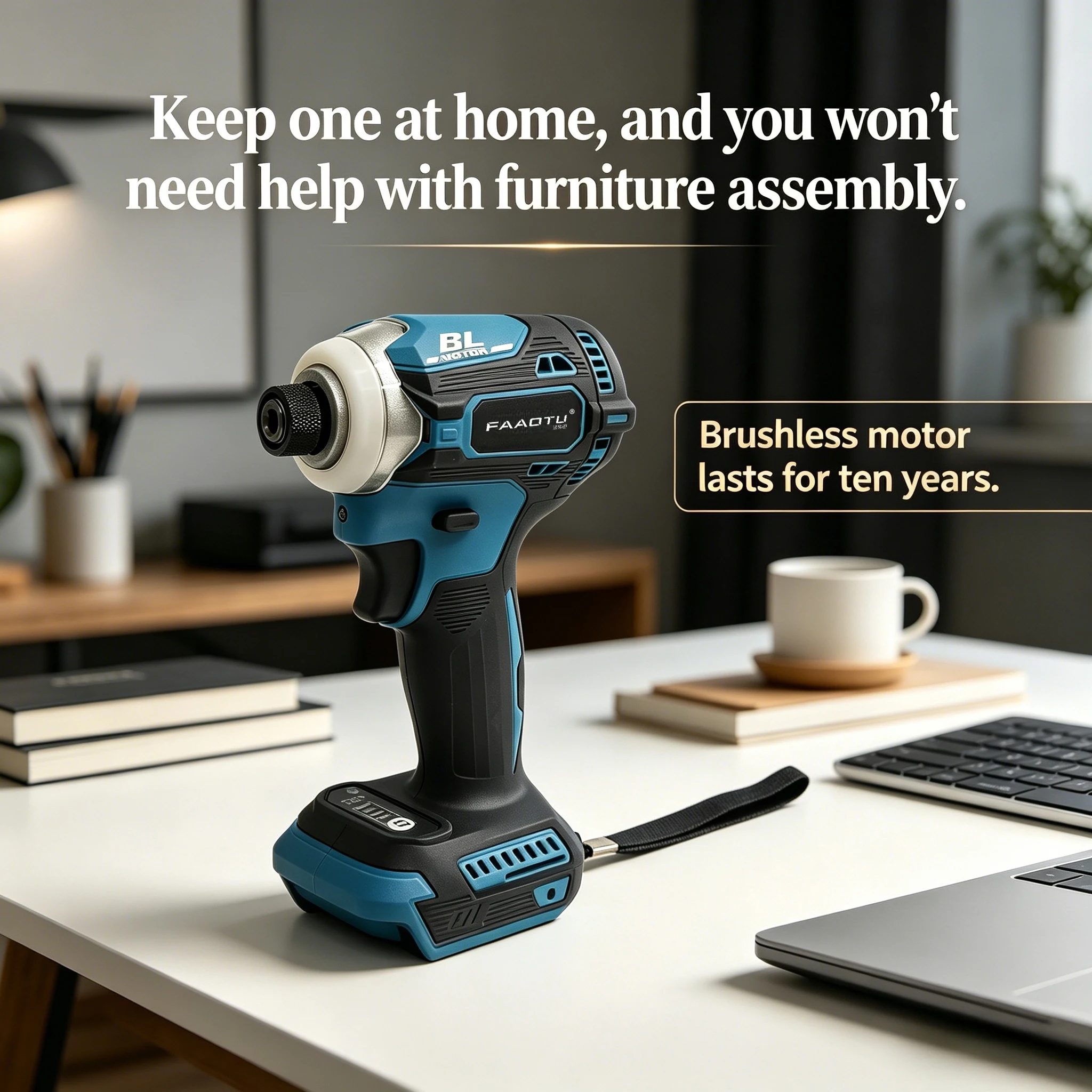 FAAOTU DTD171 Cordless Impact  - Brushless Cordless Electric Drill 18V recension och pris