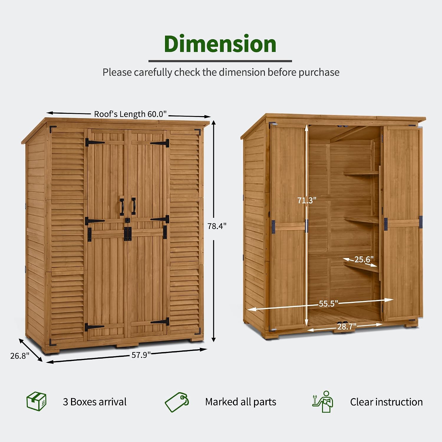 Outdoor Storage Cabinet with S - Garden Tools recension och pris