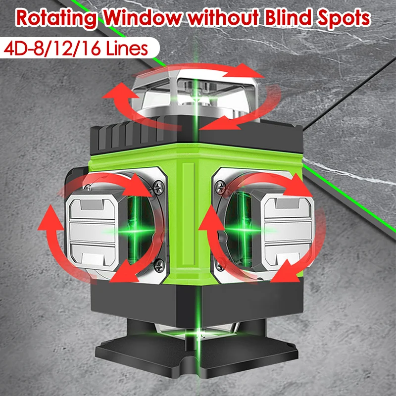 8/12/16 Lines Laser Level 4D G - Laser Level 16 Lines 4D Green recension och pris