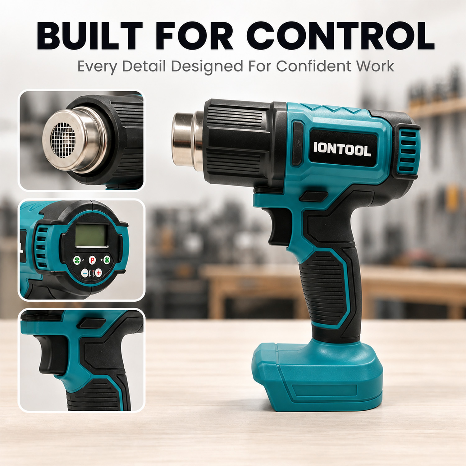 IONTOOL 250/500LPM 550℃ Cordle - Cordless Heat Gun For Shrink Tubing recension och pris