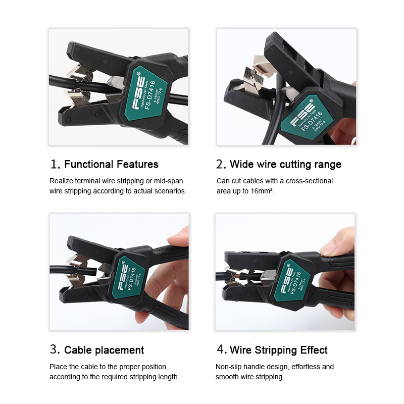 FSE-D7026 Cable Stripper - Pro - Automatic Wire Stripper Cutter recension och pris