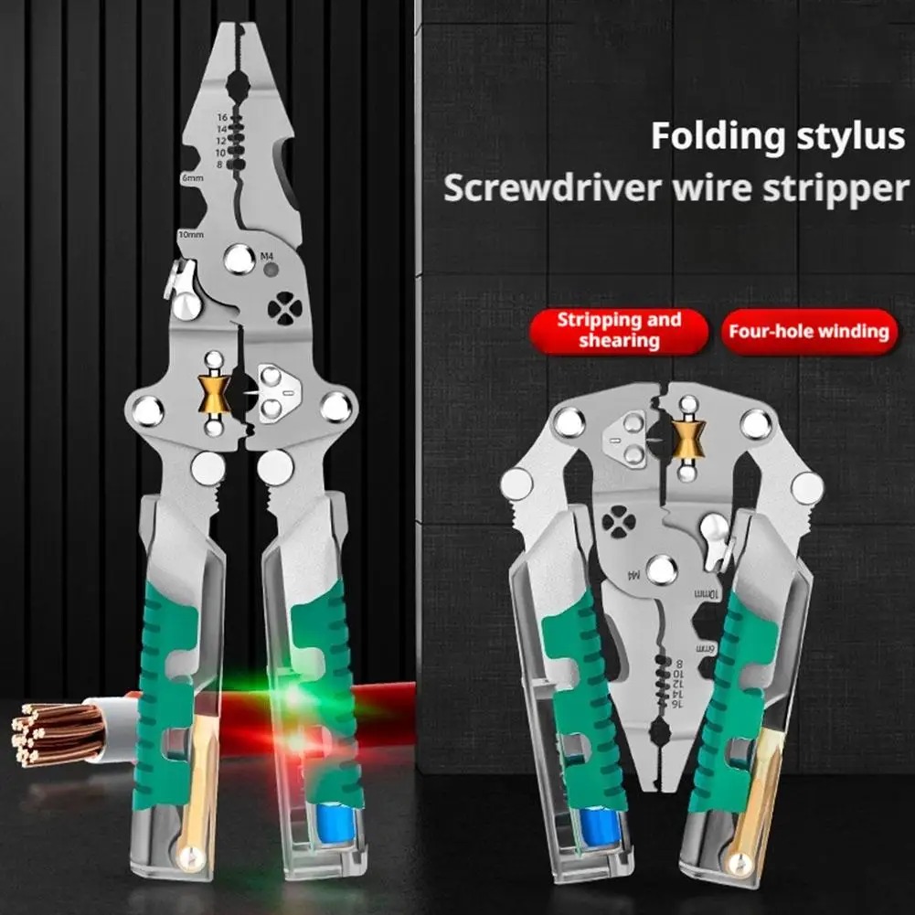 Foldalbe Wire Stripping Pliers - Automatic Wire Stripper Cutter recension och pris