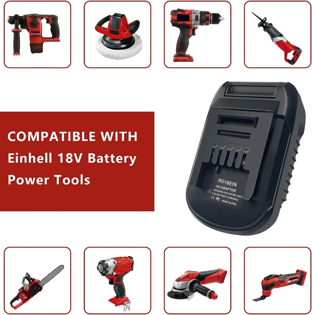 BS18EIN Battery Adapter for Bo - Brushless Cordless Electric Drill 18V recension och pris