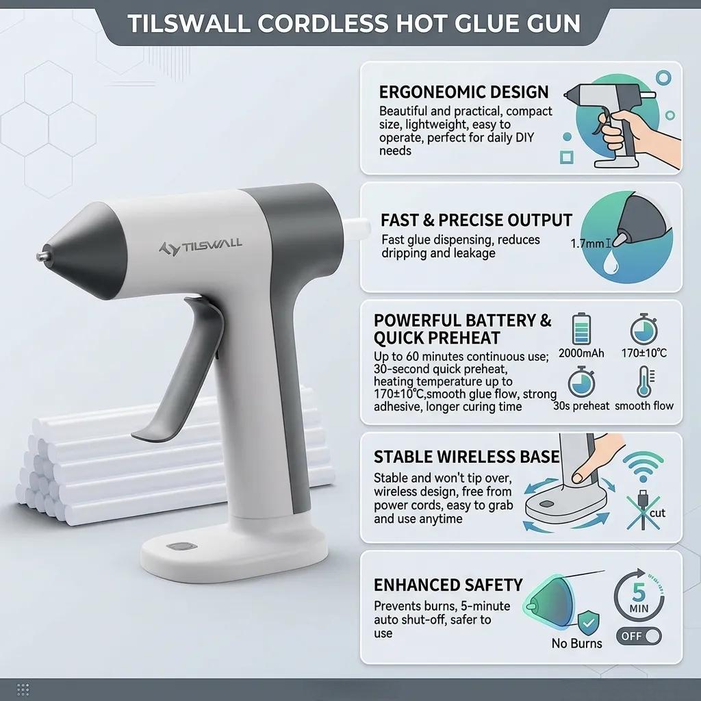 Wireless Hot Glue Gun Quick Pr - Hot Melt Glue Gun Cordless recension och pris