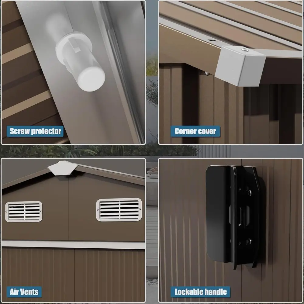 10T x 8T Outdoor Metal Storage - Garden Tools recension och pris