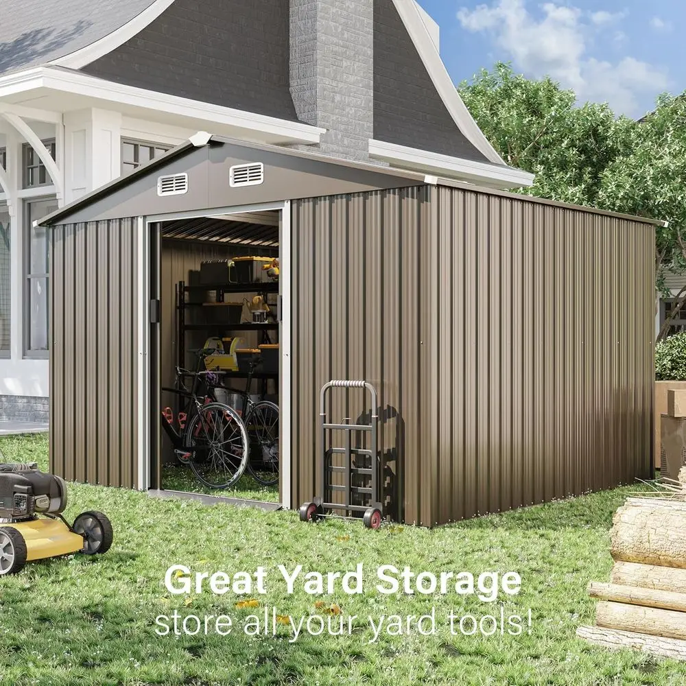 10T x 8T Outdoor Metal Storage - Garden Tools recension och pris