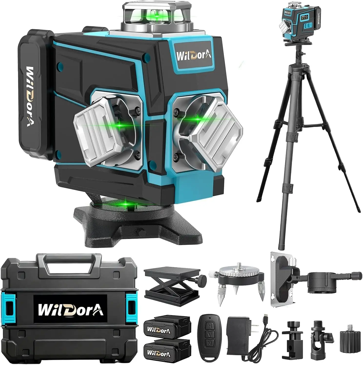 Laser Level with Tripod, 4x360 - Laser Level 16 Lines 4D Green recension och pris