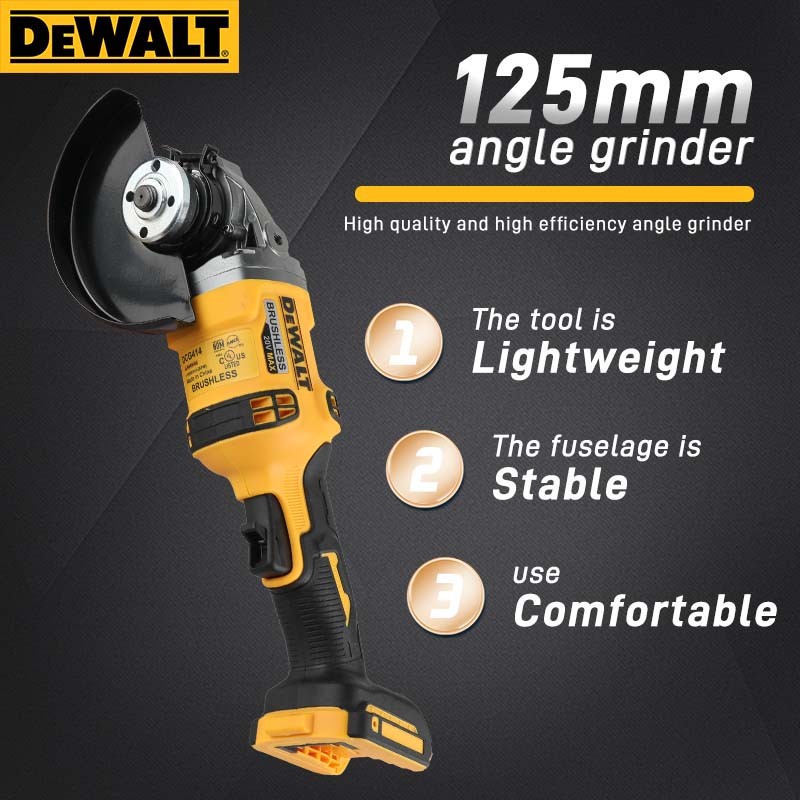 DEWALT DCG414 20V MAX Brushles - Brushless Angle Grinder Battery Powered recension och pris