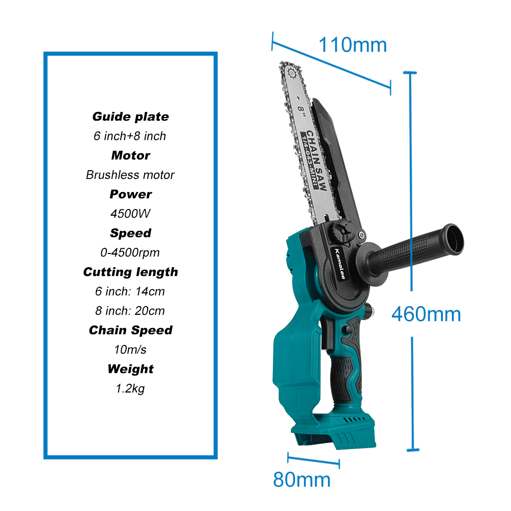 Kamolee 6 Inch 8 Inch Mini Bru - Mini Electric Chainsaw 6 Inch recension och pris