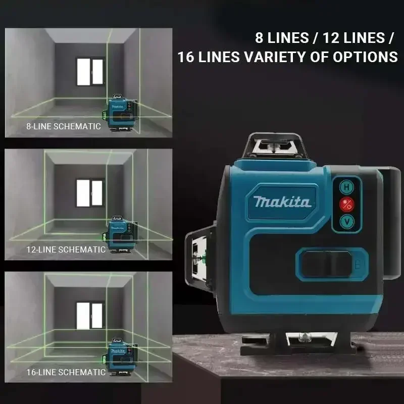 4.0Ah Max Makita 40V Battery M - Laser Level 16 Lines 4D Green recension och pris