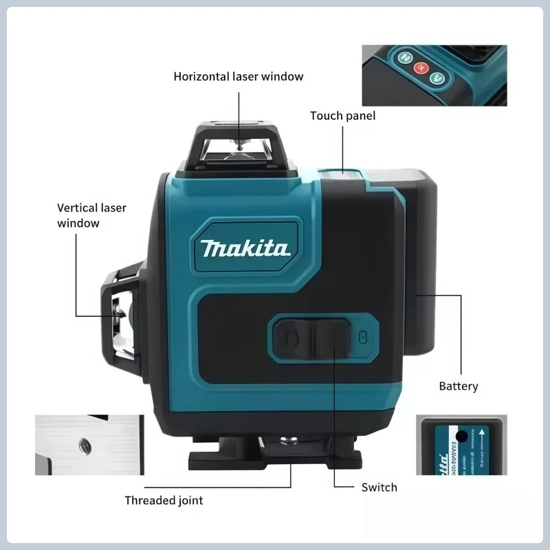 4.0Ah Max Makita 40V Battery M - Laser Level 16 Lines 4D Green recension och pris