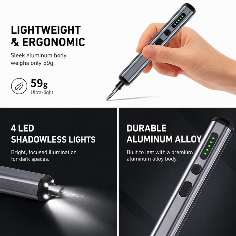 68 in 1 Precision Electric Scr - Electric Screwdriver Rechargeable Usb recension och pris