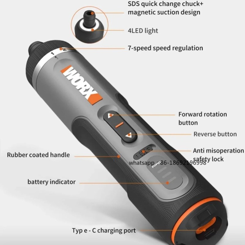 30 Bit Sets Power Tools WX242  - Electric Screwdriver Rechargeable Usb recension och pris