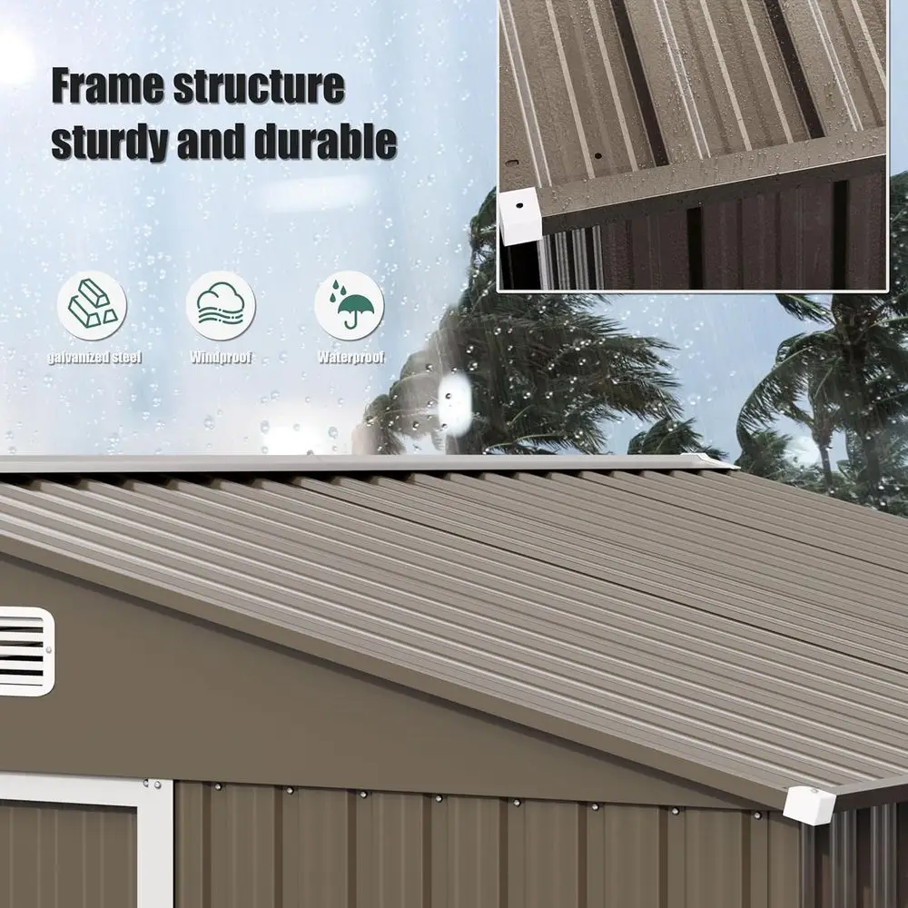 10T x 8T Outdoor Metal Storage - Garden Tools recension och pris
