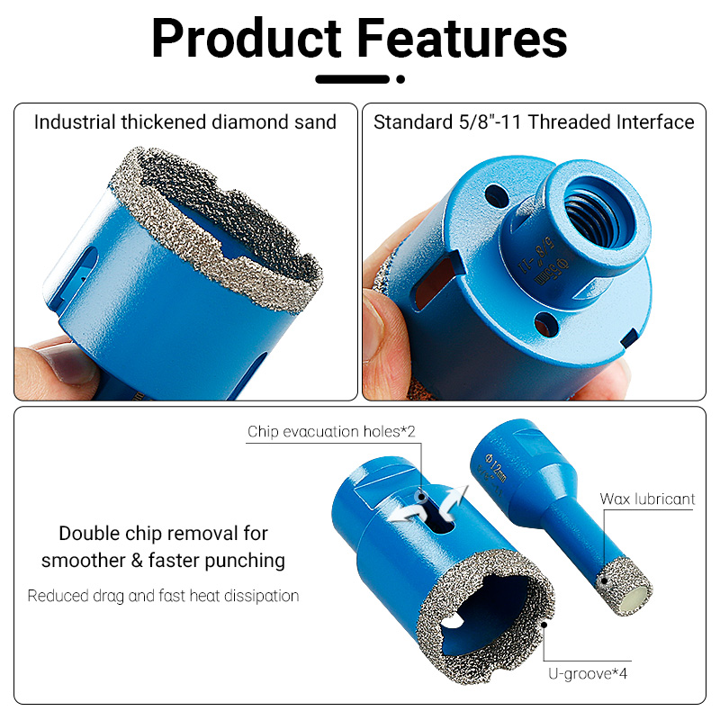 LOZLIN 10Pcs Brazed Diamond Dr - Reciprocating Saw Attachment Drill recension och pris