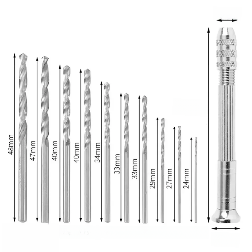 0.8-3.0mm Mini Hand Drill Wood - Hand Tools recension och pris