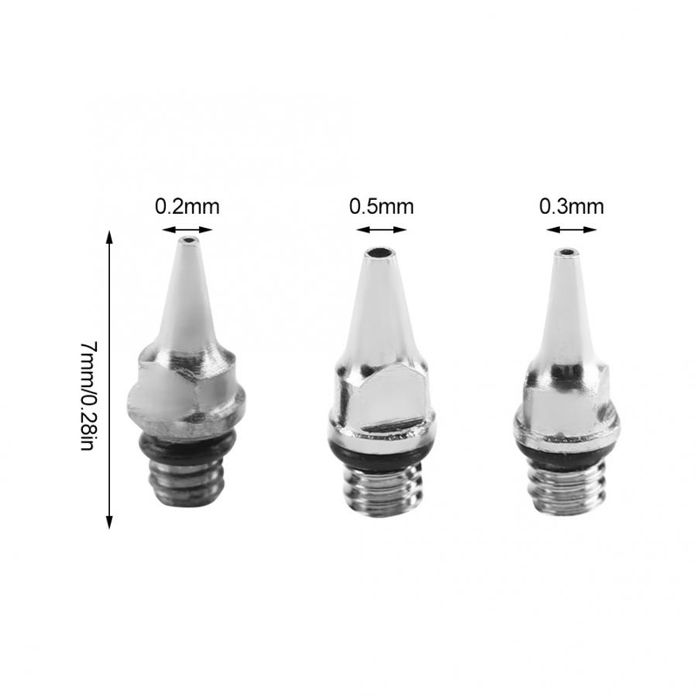 0.2/0.3/0.5MM Airbrush Nozzle  - Airbrush Kit With Mini Compressor recension och pris