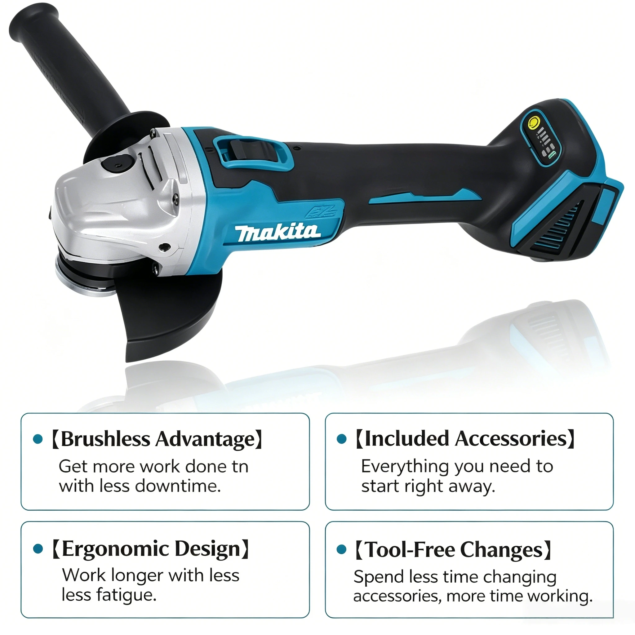 Makita DGA504 Brushless Angle  - Brushless Angle Grinder Battery Powered recension och pris