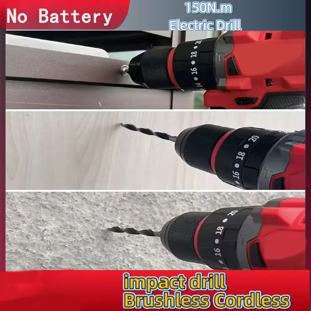 Small Electric Brushless Impac - Brushless Cordless Electric Drill 18V recension och pris