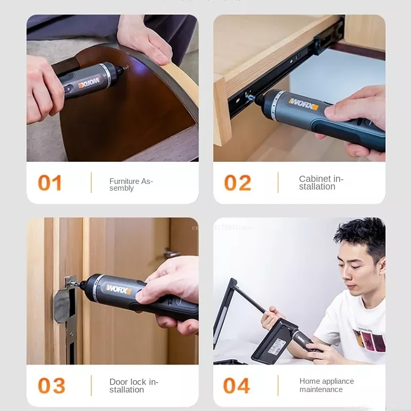 WORX  WX242 4V Electrical Scre - Electric Screwdriver Rechargeable Usb recension och pris