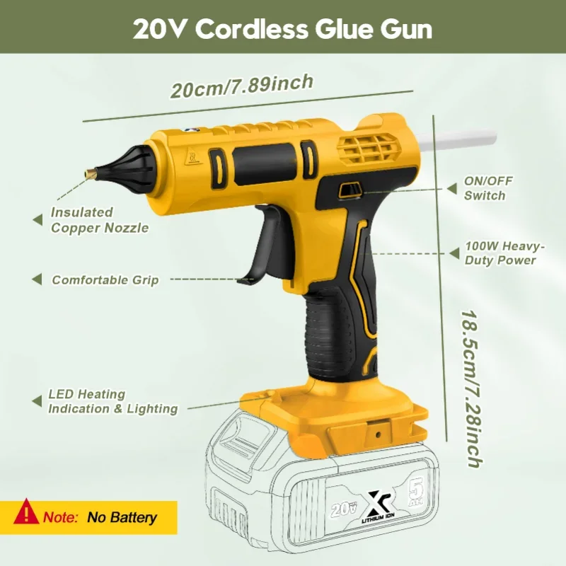 Cordless Electric Handheld Hot - Hot Melt Glue Gun Cordless recension och pris