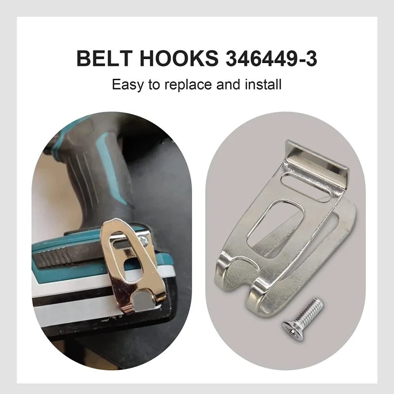 Belt Clip Hook With Screw For  - Brushless Cordless Electric Drill 18V recension och pris