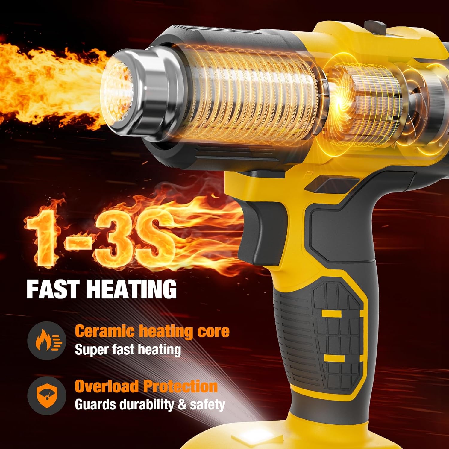 Cordless Heat Gun Compatible w - Cordless Heat Gun For Shrink Tubing recension och pris