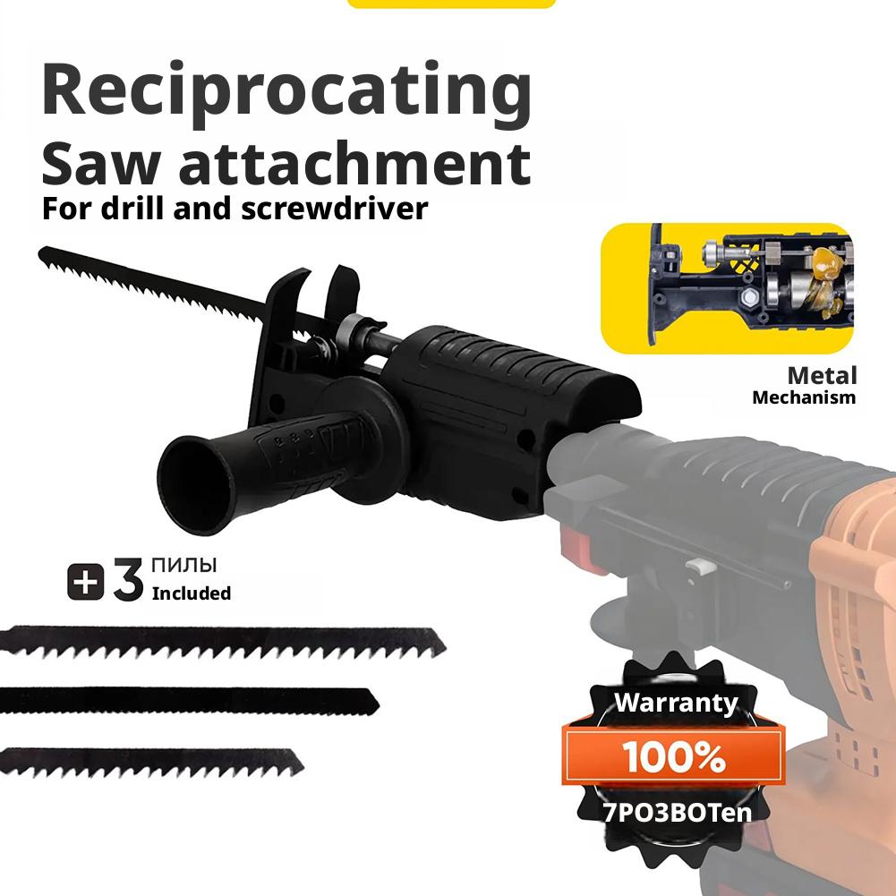 Electric Drill to Reciprocatin - Reciprocating Saw Attachment Drill recension och pris